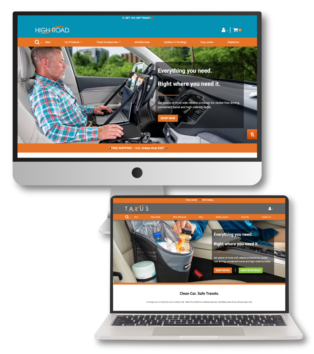 Talus Corp. and High Road Car Organizers - Portfolio